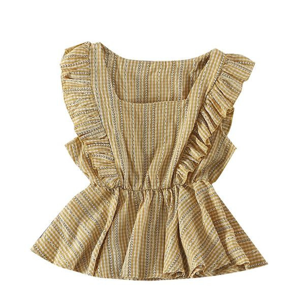 Top de damă în carouri model larg în trei culori