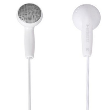Слушалки тапи Stereo Q5  с  микрофон в бял цвят