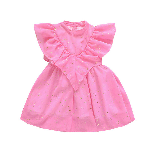 Stílusos gyerekruha modell fehér és rózsaszín színben