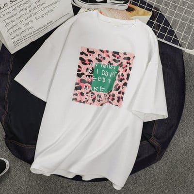 Γυναικείο μπλουζάκι με λαιμόκοψη και διακόσμηση λουλουδιών σε τέσσερα χρώματα