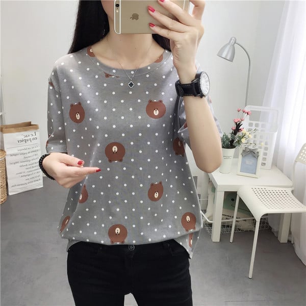 Γυναικεία μπλουζάκια με δύο χρώματα