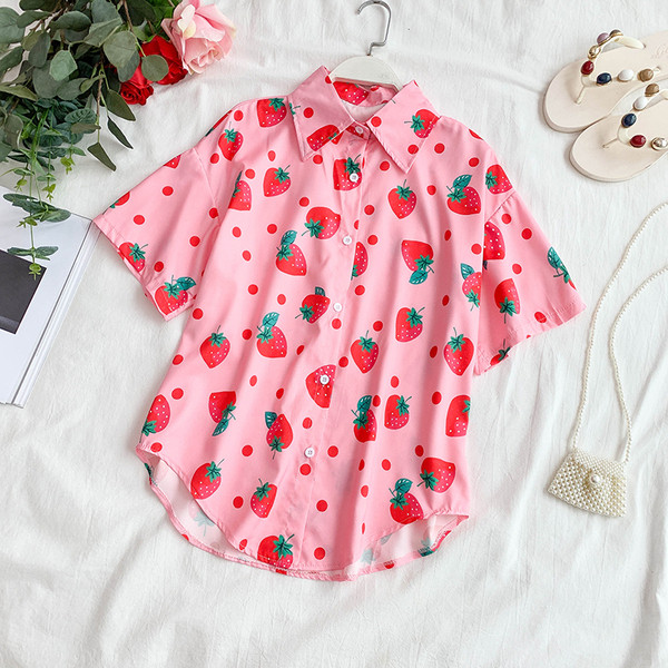 Alkalmi női ing rózsaszínben, rövid ujjal