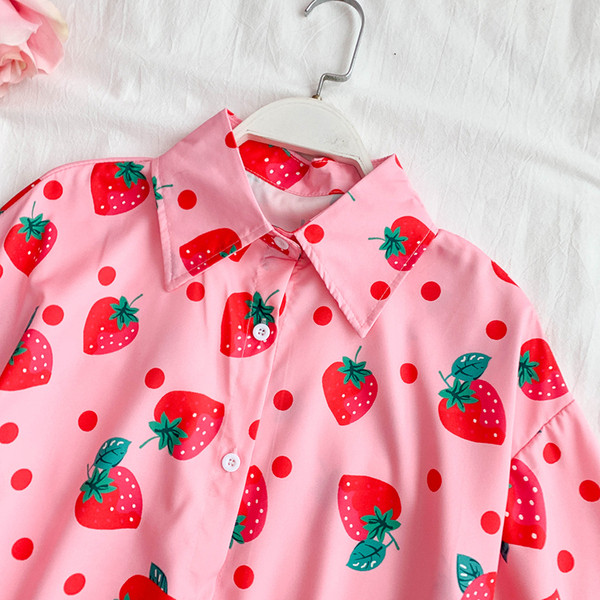 Alkalmi női ing rózsaszínben, rövid ujjal