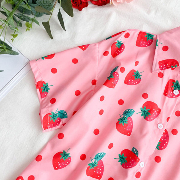 Alkalmi női ing rózsaszínben, rövid ujjal