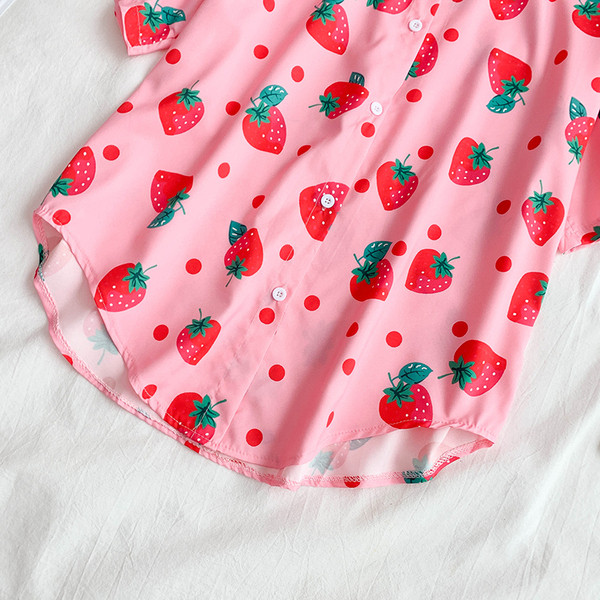 Alkalmi női ing rózsaszínben, rövid ujjal