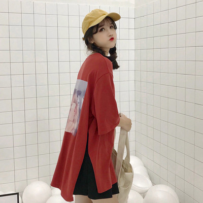 Aszimmetrikus női pólómodell rátéttel, három színben