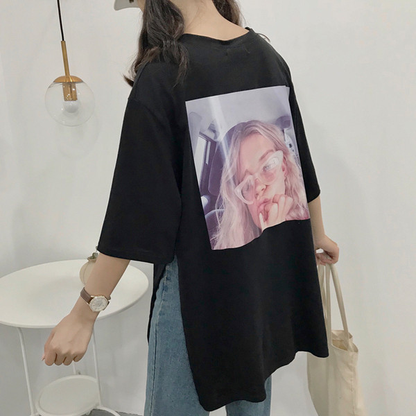 Aszimmetrikus női pólómodell rátéttel, három színben