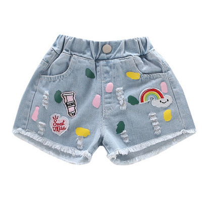 Modern, gombos és hímzett farmer farmer lányoknak