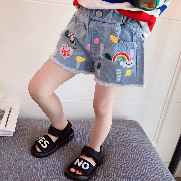 Modern, gombos és hímzett farmer farmer lányoknak