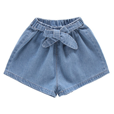 Blugi scurti moderni pentru copii de culoare albastru-pentru fete