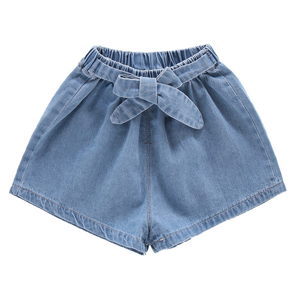 Blugi scurti moderni pentru copii de culoare albastru-pentru fete