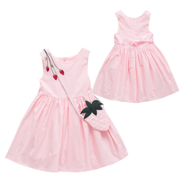 Modern gyerekruha sárga és rózsaszín színben, hímzéssel