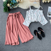 Μοντέρνο γυναικείο σετ με ψηλή μέση