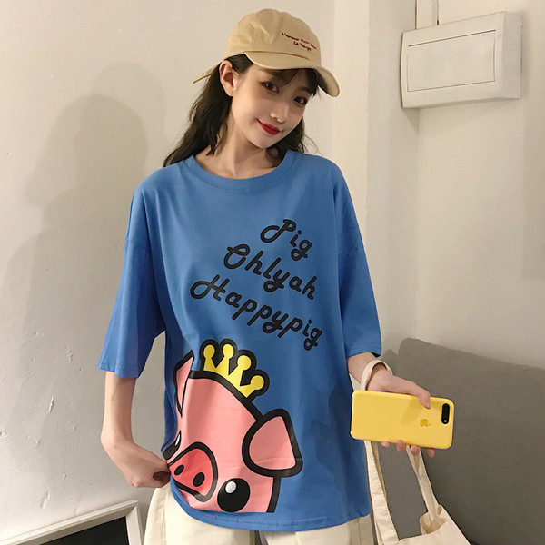 Καλοκαιρινό γυναικείο T-shirt μακρύ μανίκι με πολύχρωμες εφαρμογές