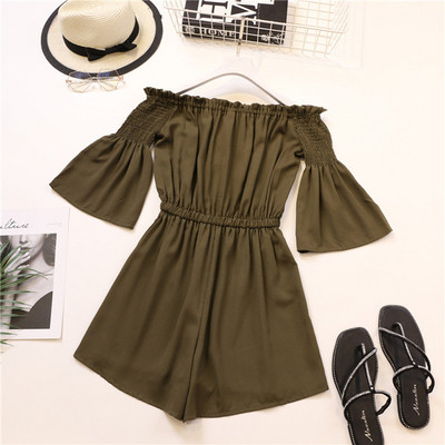 Καθημερινές γυναικείες ολόσωμες φόρμεμε μανίκια 3/4 σε δύο χρώματα