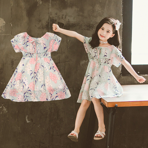 Stílusos gyerekruha virágmotívumokkal - két színben