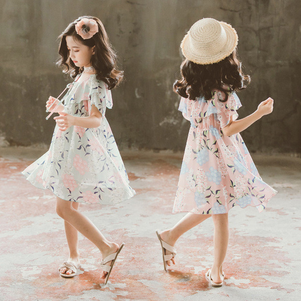 Stílusos gyerekruha virágmotívumokkal - két színben