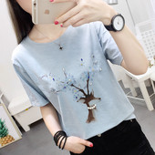 Γυναικεία μπλούζα σε τρία χρώματα με πέρλες και πέτρες