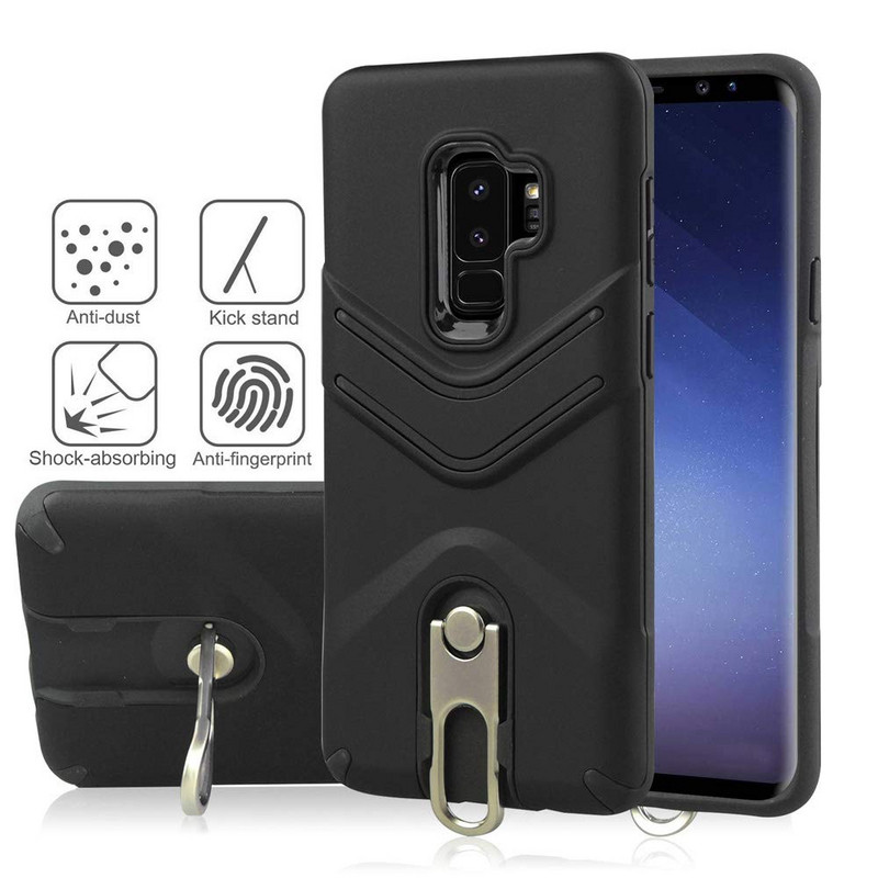 Husa rezistenta la socuri si praf pentru Samsung S8 in negru