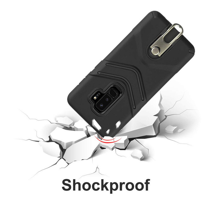 Husa rezistenta la socuri si praf pentru Samsung S8 in negru