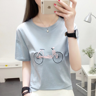 Γυναικεία μπλούζα με κεντήματα σε τρία χρώματα