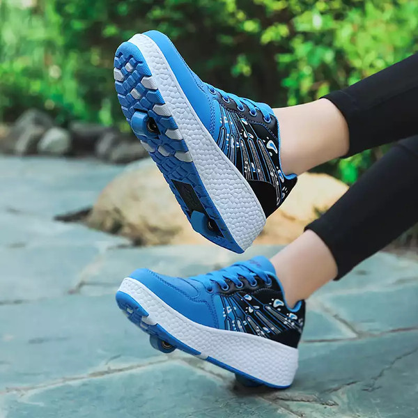 Gyermek ROLLER tornacipő lányoknak és fiúknak kék, piros és rózsaszín színben