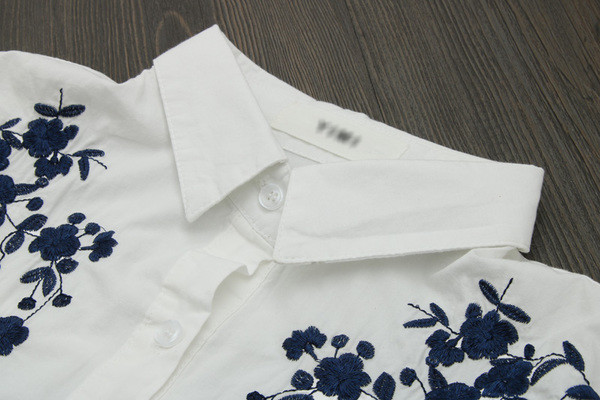 Hosszú és széles női ing három modell hímzéssel