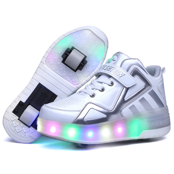 Új modell gyerek roller tornacipő fiúknak többféle színben