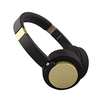 Ακουστικό Bluetooth SY - BT 1603 με μικρόφωνο σε μαύρο χρώμα με χρυσό χρώμα