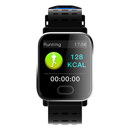 Smart ρολόι σε μαύρο  μπλε και μπλε χρώμα μοντέλο  A6