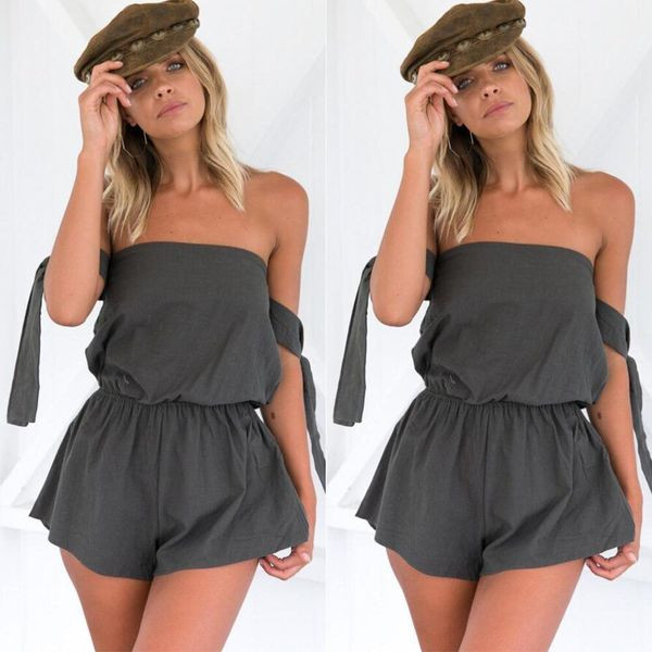 Casual γυναικεία σαλοπέτα σε λευκό και γκρι χρώμα