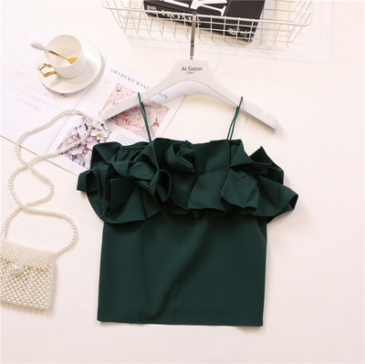 Maiou elegant de damă cu bretele în mai multe culori