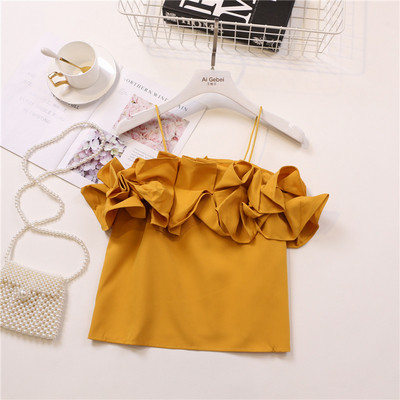 Maiou elegant de damă cu bretele în mai multe culori