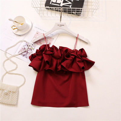 Maiou elegant de damă cu bretele în mai multe culori