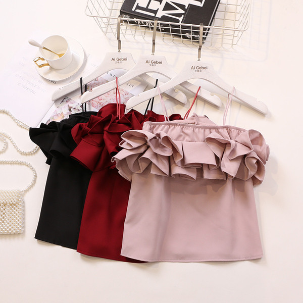 Maiou elegant de damă cu bretele în mai multe culori