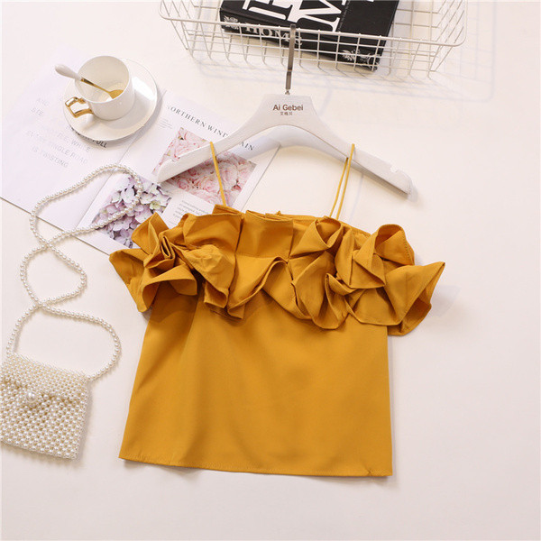 Maiou elegant de damă cu bretele în mai multe culori