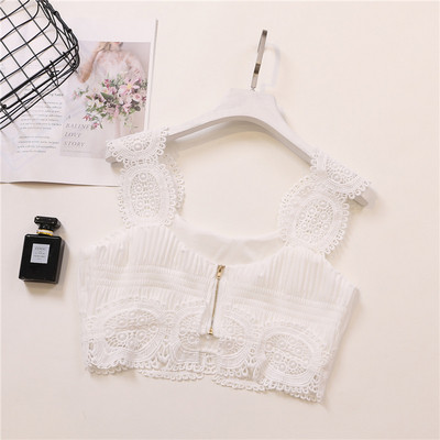 Stílusos női melltartó csipkével, fehér és fekete színben