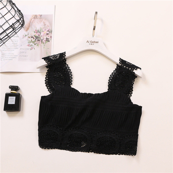 Stílusos női melltartó csipkével, fehér és fekete színben