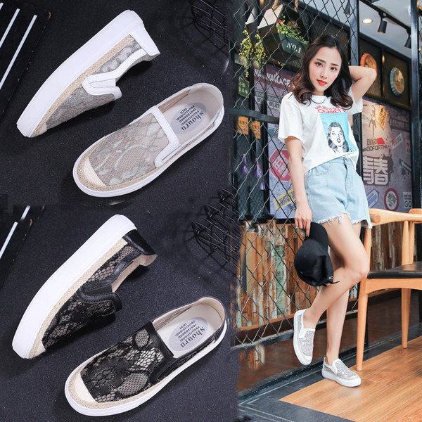 Napi espadrillák csipkével, három színben