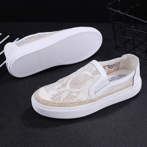 Napi espadrillák csipkével, három színben