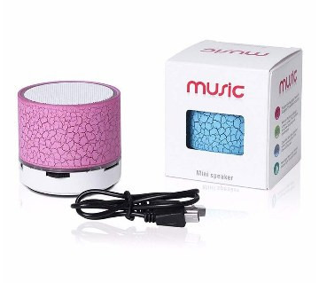 Преносима bluetooth колонка A 8 с AUX и USB порт и слот за TF/SD card - розов цвят
