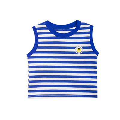 Gyermek csíkos felső hímzéssel - fiúknak