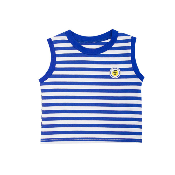 Gyermek csíkos felső hímzéssel - fiúknak