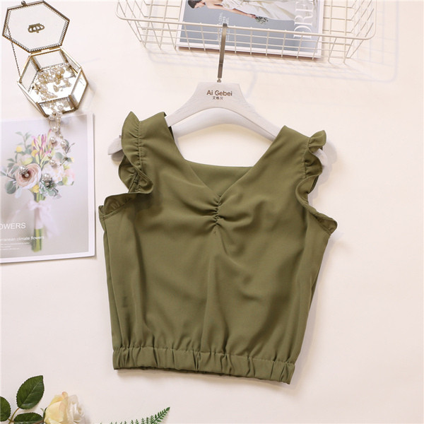 Női lezser felső, V-nyakkal, több színben