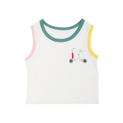 Gyerek felső, fehér színű rátéttel - fiúknak