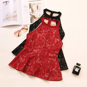 Stílusos női felső csipkével, négy színben