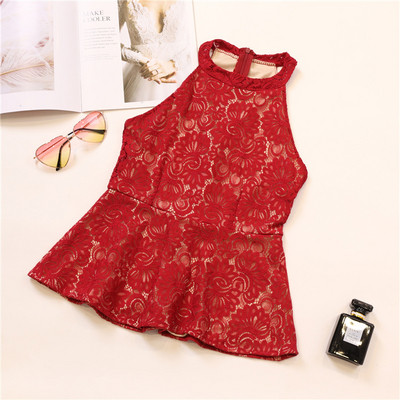 Stílusos női felső csipkével, négy színben