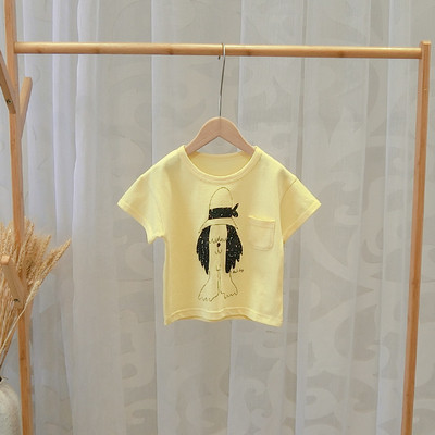 Gyermek póló fiúknak három színben zsebbel és rátéttel