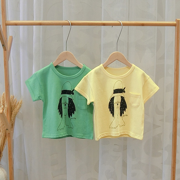 Gyermek póló fiúknak három színben zsebbel és rátéttel