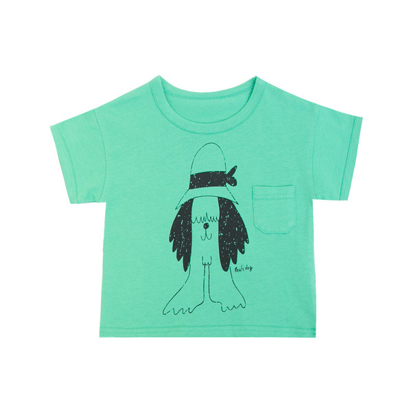 Gyermek póló fiúknak három színben zsebbel és rátéttel